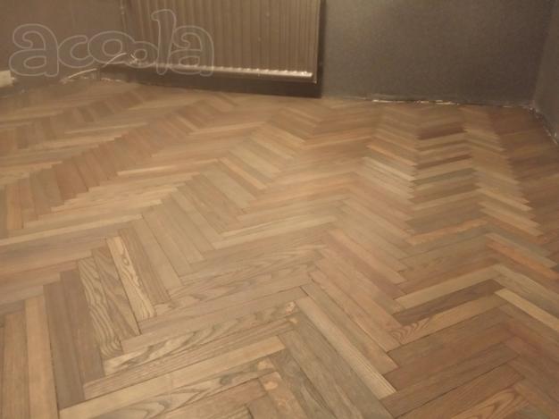 Циклёвка паркета, покрытие паркетной химией