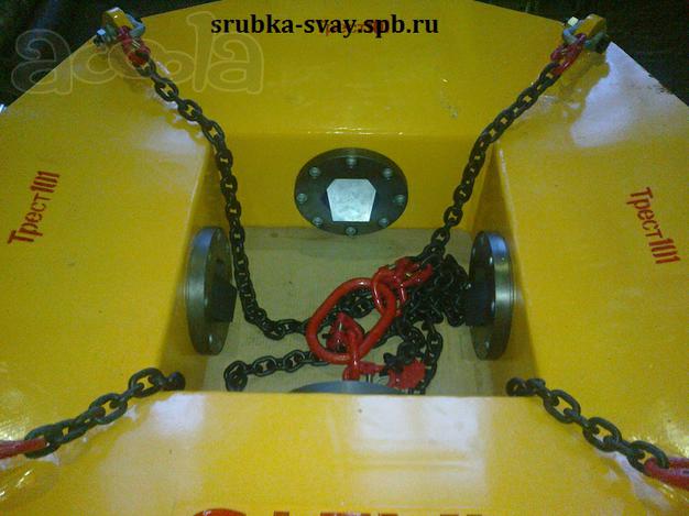 Срубка оголовков свай спомощью экскаватора (СПб)