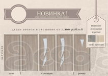 Новинка! Двери в экошпоне эконом класса!