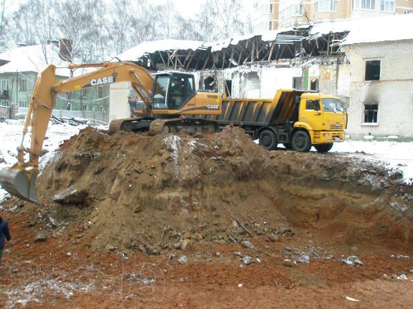 Вывоз грунта, строительного мусора