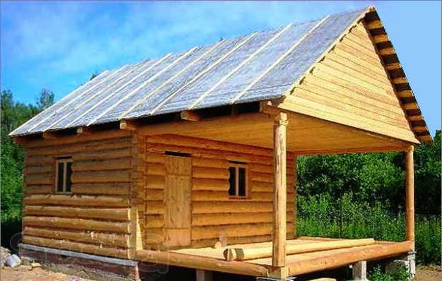 Баня из окорённого бревна ВСЕГО 85 т.р.