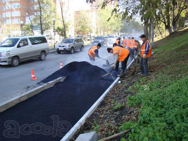 Ремонт асфальтобетонных покрытий дорог и тротуаров
