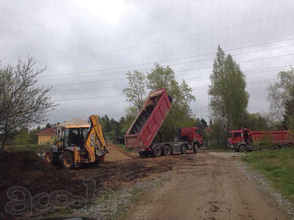 Песок, щебень, камень, осев, ПГС, земля с доставкой по Курорту Спб
