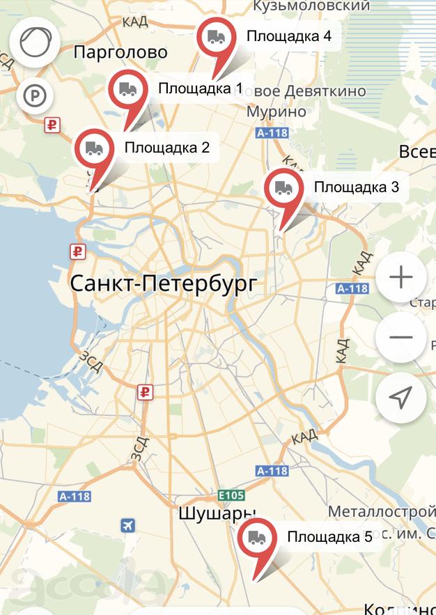 Щебень фр. 5-20 с площадки в Коломягах 1200р
