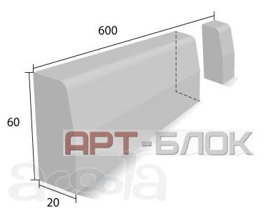 Поребрик БР 600х60х20-А-V/IV
