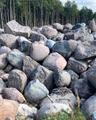 Бутовый гранитный валунный камень валун горная масса
