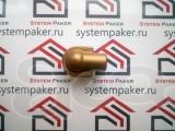 Муфта-соединитель (пресс-масленка) на цилиндрическую (плоскую) головку пакера, медная