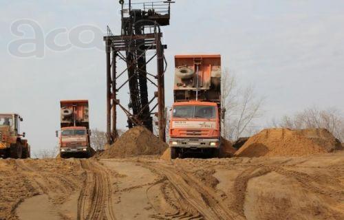 Песок карьерный, сеяный, намывной, супесь, грунт, пескогрунт.