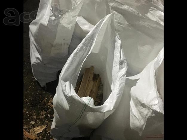 Дрова березовые фасованные.