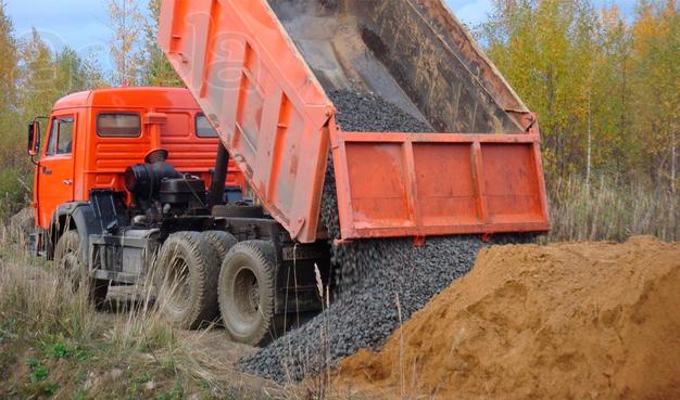 Щебень земля песок с доставкой
