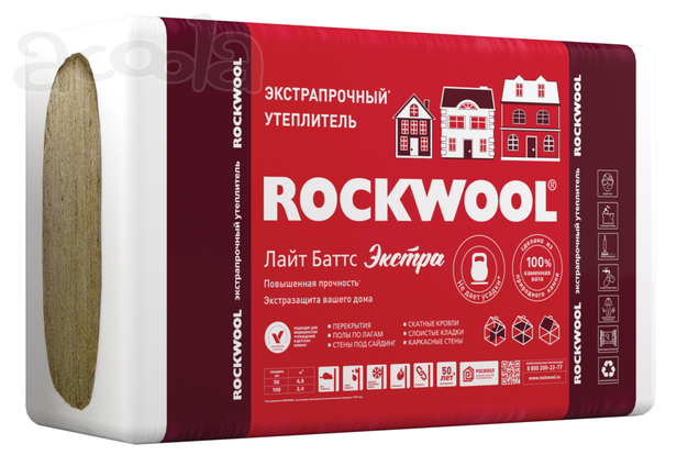 Утеплитель ROCKWOOL ЛАЙТ БАТТС ЭКСТРА